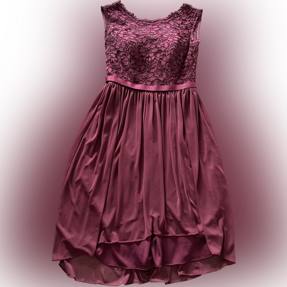 David’s Bridal Wine dress